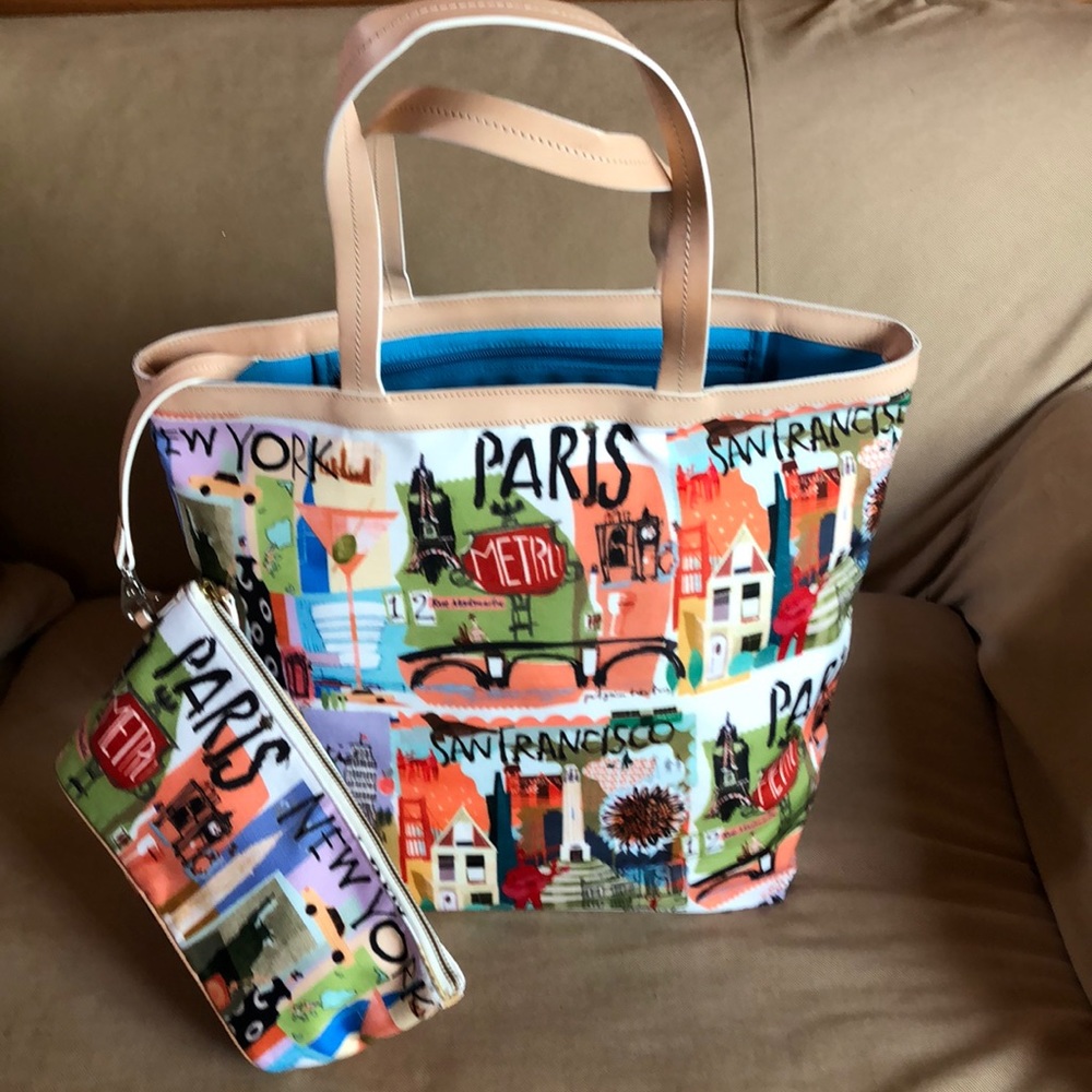 Brand new without tags tote bag,Travel city scenes